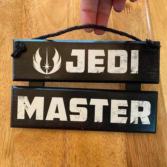 "Jedi Master" Hanging Sign - Hobby Lobby - Picture 2 of 5